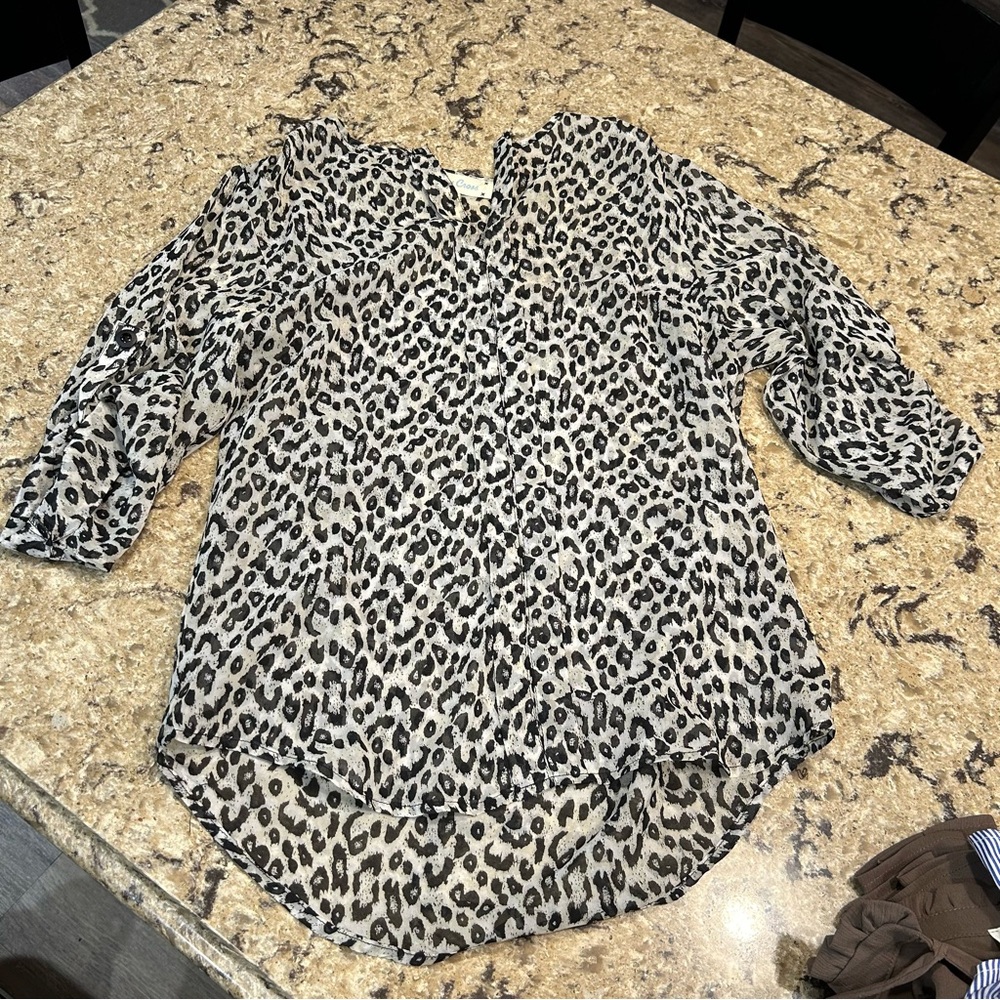 Leopard Print Blouse